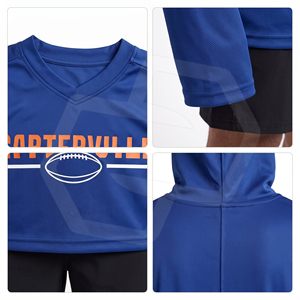 Sudadera con Capucha Azul para Hombre NIZA GEAR, Manga Larga, Transpirable, de Poliéster/Algodón, Secado Rápido, Ropa Deportiva, Venta al Por Mayor - Product Image 3