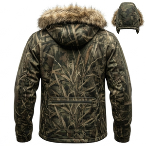 Custom Logo Printed Summer <b>Waterproof</b> <b>Camo</b> Hunting <b>Jacket</b> Silent Tricot Nylon Lined Mens Tactical Sports Wear OEM - Product Image 3