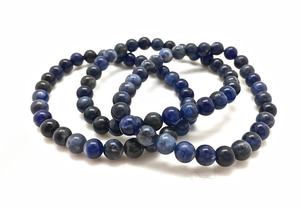 Pulsera Unisex de Sodalita, Piedra Natural de MUNTAHA AGATE EXPORT, Cristal Curativo con Estilo Feng Shui y Tema de Amor - Product Image 4