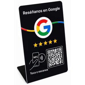 Support de table en PVC avec carte magnétique NFC personnalisée, impression offset pour les avis <span class=keywords><strong>Google</strong></span> et les médias sociaux - Product Image 4