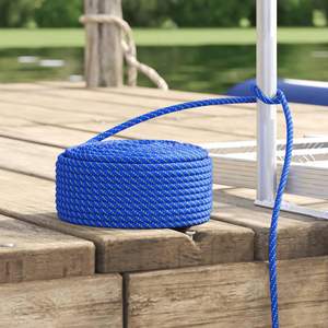 Corde marine en polypropylène bleu 0,39 po x 1968,5 po – Fourniture marine essentielle - Product Image 1