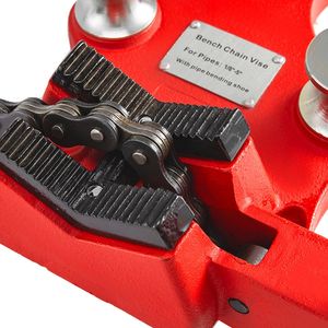 Panca a vite con capacità di tubo da 5 pollici per impieghi gravosi con mandibola rivestita in Neoprene in ghisa per vari tubi 1/8 manovella - Product Image 3