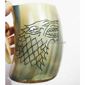 Mug en corne de buffle poli de luxe, écologique, imperméable, fabriqué à la main pour la vente en gros de mugs à bière - Product Image 4