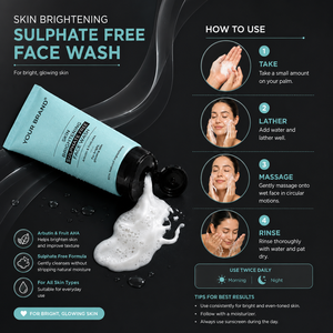 Custom Logo Sulphate Free Face Wash for Gentle Cleansing Hydration and Healthy Skin Care - Product Image 5