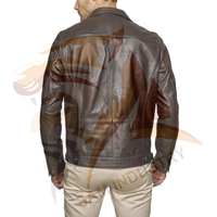 Vestes en cuir légères et chaudes pour hommes, pour l'extérieur, avec logo personnalisé, coupe-vent, vestes en cuir tendance pour l'hiver
