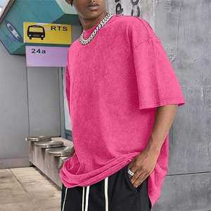T-shirt personnalisé délavé à l'acide, en coton vintage, coupe oversize, streetwear, vêtement décontracté de haute qualité - Product Image 4