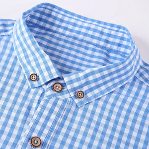 Chemise de travail pour homme avec logo personnalisé, coupe ajustée, 100% coton sergé, vêtements de bureau, fabricant OEM ODM, vente en gros - Product Image 3