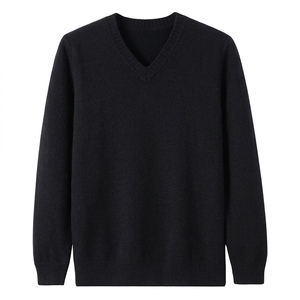 Pull à col rond surdimensionné personnalisé pour hommes, pour les collections de vêtements pour hommes en gros, avec étiquette privée, fabrication OEM ODM - Product Image 1