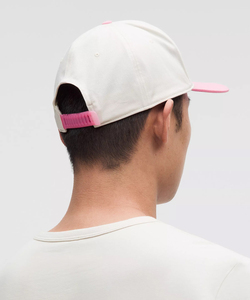 Casquette Snapback Running On Green Smoothies, blanche et rose, brodée, 6 panneaux, réglable, unisexe, décontractée - Product Image 3