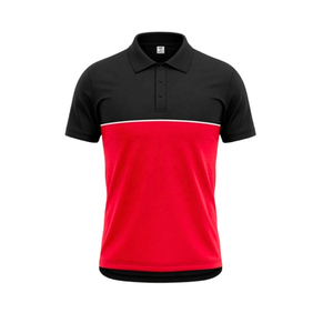 เสื้อเชิ้ตแขนสั้นคลาสสิกแบบดั้งเดิมสำหรับผู้ชาย ผ้าถักเป็นมิตรกับสิ่งแวดล้อม โลโก้สั่งทำได้ ทรงปกติ โพลีเอสเตอร์ - Product Image 4