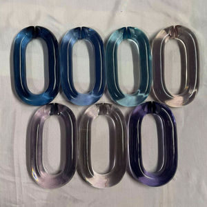 Cadena Larga de Resina, Estilo Moderno, Mezcla de Colores, Punk, Hueca, Grande, Gruesa, de Varias Piezas, Decoración para el Hogar, Hecha a Mano - Product Image 4