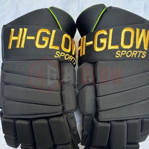 ถุงมือฮอกกี้น้ำแข็ง Hi-Glow Sports สีสันปรับแต่งได้ หนัง คาร์บอนไฟเบอร์ กันน้ำ ทนทาน อุปกรณ์ป้องกันสำหรับผู้ใหญ่ ปักโลโก้ - Product Image 2