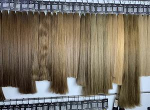 Prix de gros Extensions de cheveux en vrac 100% cheveux vietnamiens 100 grammes Couleurs claires Super Double dessiné 55 cm Naturel Droite - Product Image 3