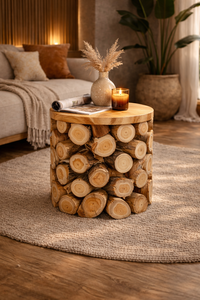 Taburete ARTERRA Premium de Madera de Teca Rústica para Almacenes, Apartamentos, Villas y Hoteles - Product Image 3