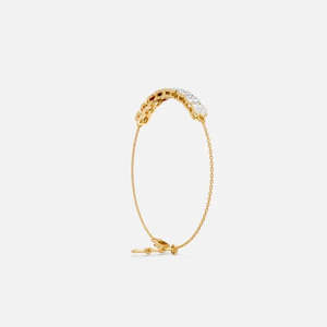 Delicada Pulsera Unisex Move Classic Pave con Diamante Cultivado en Laboratorio de 0.28 Ct, Oro Sólido de 9k, Certificado IGI, Oro Rosa, Regalos para Fiestas y Compromisos - Product Image 2