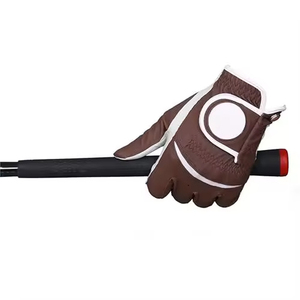Gants de golf personnalisables avec logo imprimé, en cuir véritable antidérapant pour hommes et femmes, main gauche, sport - Product Image 4