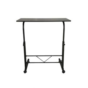 Tavolo Console Nero Rimovibile in Truciolato P2 15MM e Acciaio con Tavolini Laterali - Product Image 6