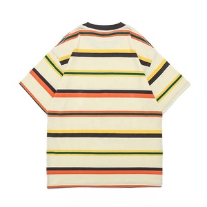 T-shirt en coton uni de haute qualité pour homme, col rond, décontracté, en jersey de coton - Product Image 2