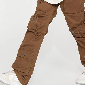 กางเกงคาร์โก้แฟชั่นสำหรับเด็กกางเกงคาร์โก้ผ้าฝ้ายสีพรีเมี่ยมกางเกงคาร์โก้เข้ารูปใส่สบาย - Product Image 4