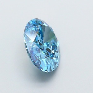 Diamant ovale bleu vif fantaisie de 2,01 carats, cultivé en laboratoire, certifié IGI, qualité VVS2, polissage excellent, pierre synthétique CVD pour la création de bagues de luxe - Product Image 4