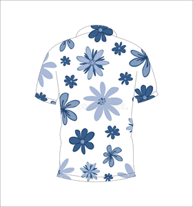 เสื้อโปโลพิมพ์ลายดอกไม้แบบกำหนดเอง แขนสั้น สวมใส่สบาย เหมาะสำหรับกอล์ฟ เทนนิส ชุดทีมฤดูร้อน - Product Image 2