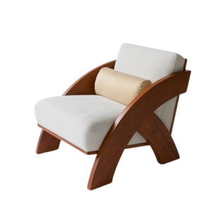 Ensemble de canapé de jardin en bois moderne, écologique, pour l'intérieur et l'extérieur, une place, qualité supérieure, super confortable - Product Image 1