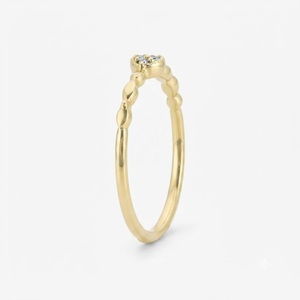 18K <b>Gold</b> Plated Round Brilliant Cut Engagement <b>Ring</b> Elegant Moissanite Proposal Wedding <b>Ring</b> - Product Image 4