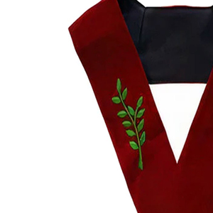 New Arrival Adjustable Masonic Officer <b>Collars</b> Royal Maroon Embroidered Fabric Customized Best Sale Product With Cheap Price - Product Image 4
