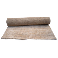 Tapis de yoga et de méditation en chanvre biologique - Écologique, lavable, antidérapant, biodégradable, couleur unie, taille personnalisable, fait main, pour la maison