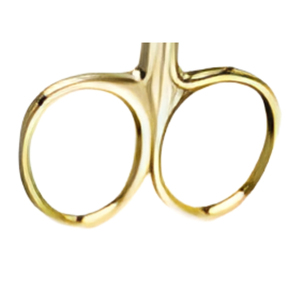 Ciseaux de coupe de fil dentaire universels manuels, ciseaux chirurgicaux courbés, poignée dorée, prise ergonomique, certifiés CE, pour gencives, micro, garantie 1 an - Product Image 2