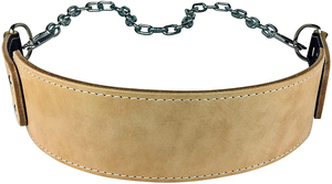 Leather Weightlifting Dip <b>Belt</b> with Chain Weighted Protection for Pull-Ups and Gym Workouts-Adjustable Lightweight Design - Product Image 3