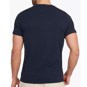 เสื้อยืดผ้าฝ้ายสำหรับผู้ชายสไตล์ลำลอง ใส่สบาย ระบายอากาศได้ดี ทรงหลวม แฟชั่นแนวสตรีทสุดเทรนดี้ แขนสั้น - Product Image 5