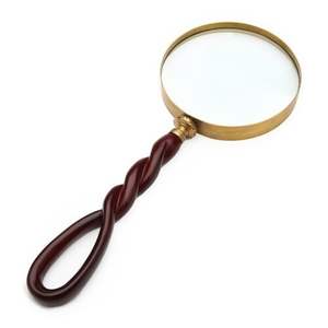 Lupa de Latón de Estilo Antiguo, Lente de Mano para Leer Libros, Mapas, Periódicos, Joyas, Monedas, Antigüedades, Manualidades, Regalos y Decoración - Product Image 3