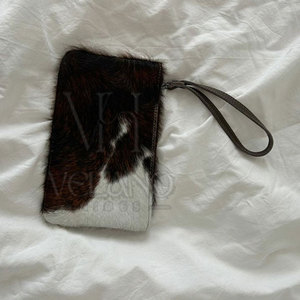 Pochette de soirée en cuir véritable pour femme 2026 OEM avec bandoulière en cuir, style minimaliste, personnalisable - Product Image 2