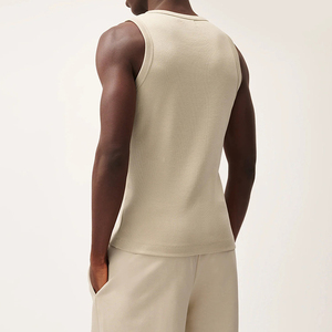 High Quality Men Tank Top OEM Polyester Mesh Fabric Breathable Sleeveless Gym Workout <b>Vest</b> Supplier Manufacturer Gear - Product Image 2