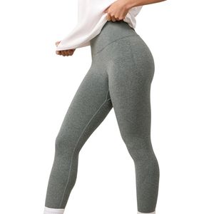 Leggings Deportivos de Cintura Alta para Mujer, Color Verde Salvia, Ajustados, Elásticos, para Gimnasio, Yoga, Ejercicio, Uso Diario - Product Image 3