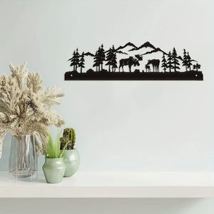 CIFbuy Lussuoso Quadro in Metallo a Forma di Cervo, Design Moderno in Ferro, Personalizzabile, da Appendere per Soggiorno, Decorazione Casa, Regalo di Natale, Servizio di Ritiro - Product Image 1