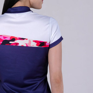 Premium Quality Summer Wear Short Sleeve Ladies Polo Shirts Custom Logo Pattern Printing Women Polo Shirts - Product Image 3