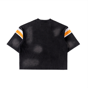 Custom Oversized Screen Printing Sun Fade Crop <b>T</b> Shirt Top Quality Cotton Fabric Front Printing <b>Back</b> Sun Fade <b>T</b> Shirt For Men - Product Image 2