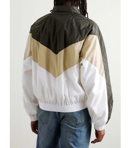 Best Selling Plus Size Nylon Windbreaker <b>Jacket</b> Wholesale Color Block Anorak For Gym Fitness Summer Zipper Closure - Product Image 2