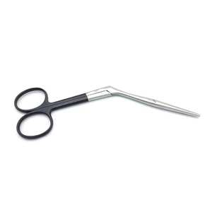 Ciseaux chirurgicaux professionnels Heymann ENT noirs courbés en acier inoxydable pour la rhinoplastie et les procédures médicales nasales - Product Image 5