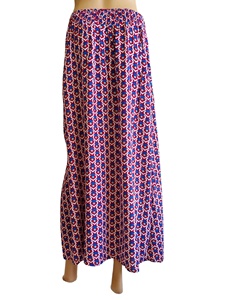 Ensemble jupe midi et pantalon long décontracté pour femme, taille unique, élégant, d'été, en rayonne tissée, coupe trapèze, taille naturelle, respirant, écologique, délavé - Product Image 6