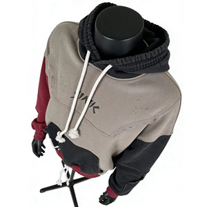 Sudaderas con Capucha para Hombre, Diseño de Empalme en Felpa Francesa, Personalizadas, de Alta Calidad, en Varios Colores, 100% Algodón, para Invierno - Product Image 3