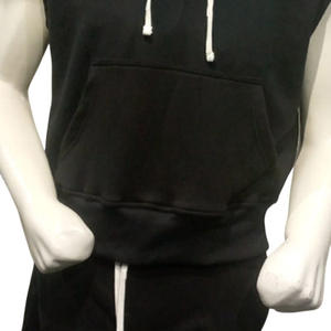 Camiseta sin mangas con capucha para hombre, de alta calidad, transpirable, de algodón, felpa francesa, con bolsillo, para verano, para hacer ejercicio. - Product Image 3