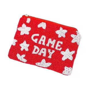 Monedero Mini de Cuentas de Vidrio Bordadas a Mano Únicas y Exclusivas, Personalizable en Color, Tamaño y Tela, Estilo Clásico MD HANDICRAFTS - Product Image 2