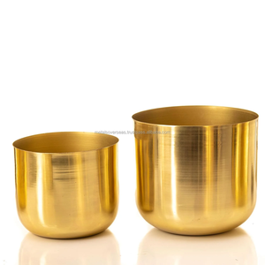 Elegant Handmade Metal Planter Pot Decorative Indoor Flower Container for Hotel Restaurant Office Living Room Home Garden - Product Image 6