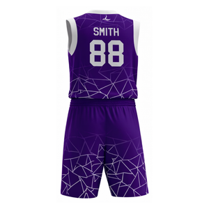 Uniforme de Baloncesto Personalizado Unisex, Sublimado, 100% Poliéster, Antibacterial, Sin Mangas, con Logotipo Frontal del Equipo - Product Image 6