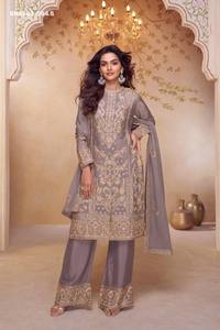 Conjunto de traje Salwar con bordado y trabajo manual de calidad india para festivales, fabricado en India, moda femenina. - Product Image 3