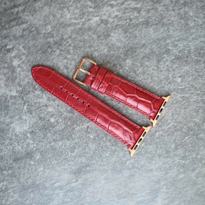 Bracelet de montre à boucle ardillon en cuir de crocodile véritable à dégagement rapide, style robuste de luxe pour homme, haute qualité - Product Image 4