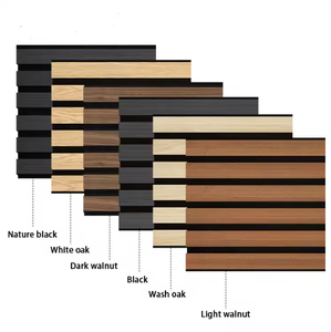 Panneaux acoustiques contemporains pour la maison, panneaux muraux insonorisants en MDF et bois de pin caoutchouté pour un intérieur moderne - Product Image 5